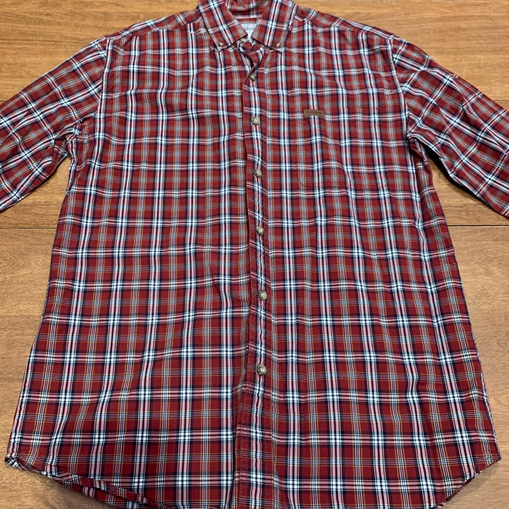NWOT Carhartt Plaid Button Up Shirt - Medium